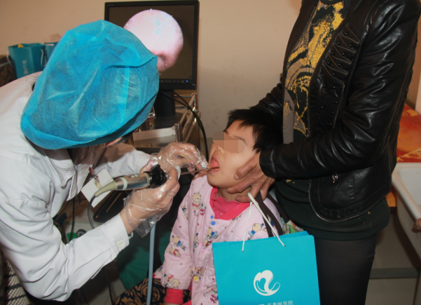 兒童打鼾患者在接受檢查