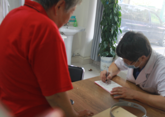 眩暈患者在咨詢病情